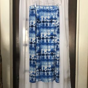 Tie dye maxi skirt
